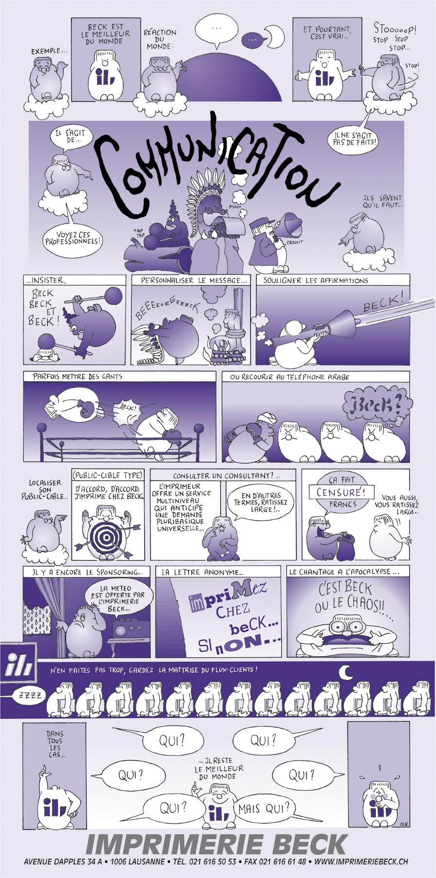 Voeux Imprimerie Beck 2005